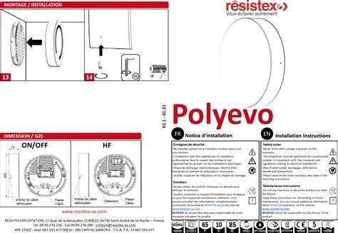 Installation Instructions for Hublot LED POLYEVO .